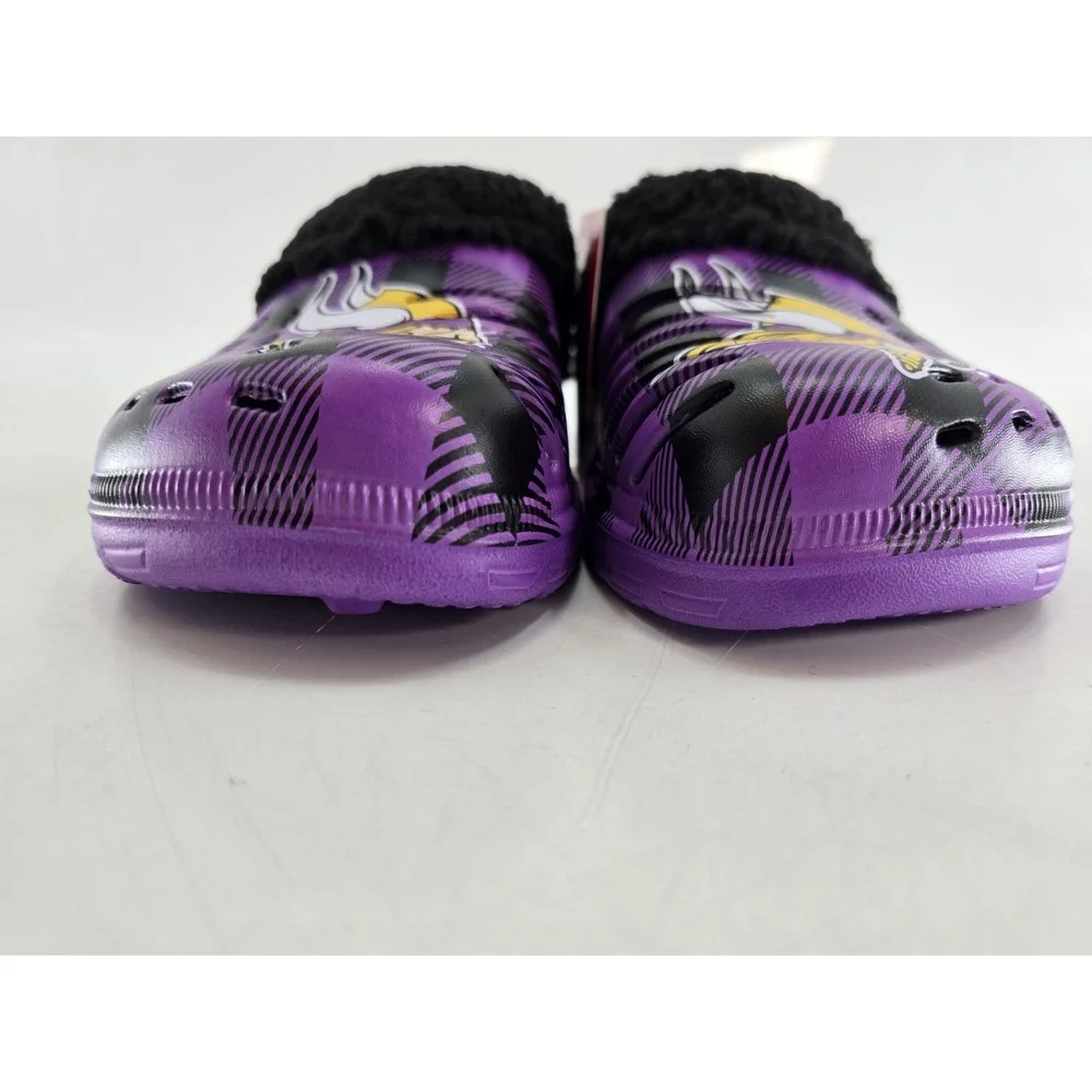 NWT‎ FOCO Men's NFL Minnesota Vikings Sherpa Lined Clogs - Size 9/10